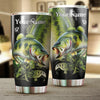 MaxcornersLargemouth Bass Fishing Skin Stainless Steel Fishing Tumbler Customize Name