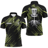 Maxcorners Yellow Black Mens disc golf polo shirts custom disc golf team disc golf jerseys MT0510