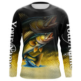 Maxcorners Walleye fishing scales Custom name sun protection personalized fishing gifts, Walleye fishing jerseys LM0409