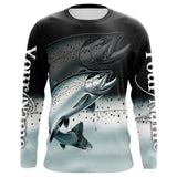 Maxcorners Salmon fishing scales Custom name sun protection personalized fishing gifts, Salmon fishing jerseys LM0409