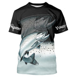 Maxcorners Salmon fishing scales Custom name sun protection personalized fishing gifts, Salmon fishing jerseys LM0409