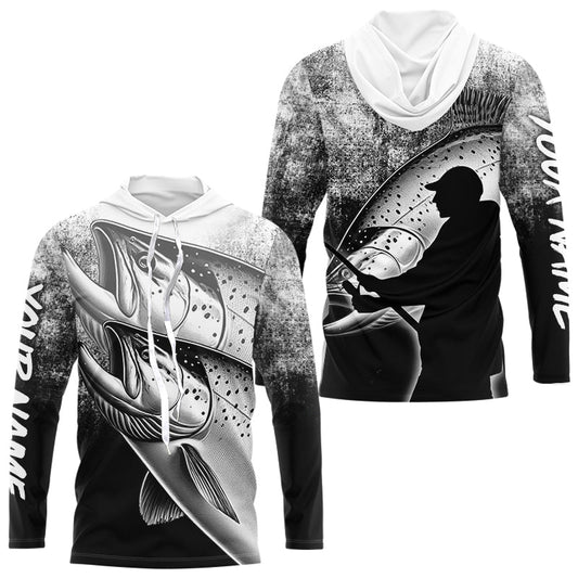 Maxcorners Chinook Salmon ( King Salmon) Fishing Customize name Fishing shirts Long sleeve, Long Sleeve Hooded LM0201