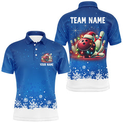 Maxcorners Christmas Bowling Jersey Customized Name, Team Name 3D Shirt Unisex