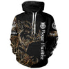 Maxcorners Wild Hog Hunting Camo 3D All Over Print Hunting Shirts, Boar Hunting Appare LM2608