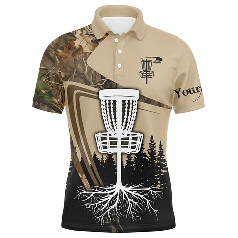 Maxcorners Disc golf polo shirt for men custom camouflage disc golf basket, Disc golf jerseys MT0510
