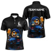 Maxcorners Funny American Flag Golf ball Mens golf polo shirts custom golf and beer golf apparel for mensMT0306