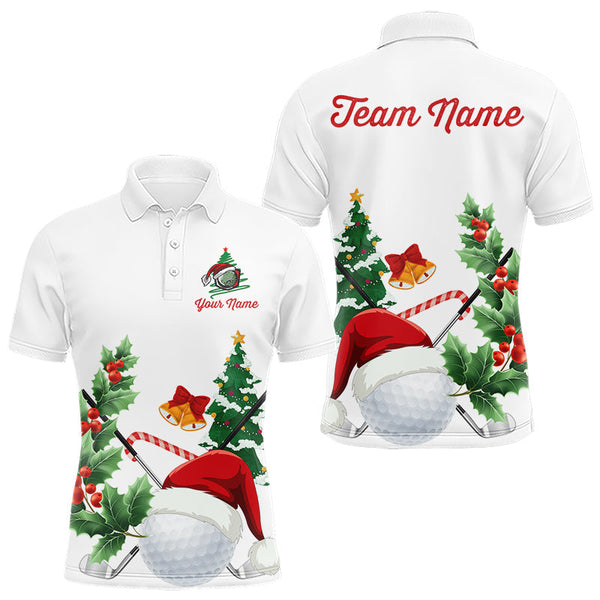 Maxcorners Christmas golf ball clubs Men's polo golf shirts Custom Christmas team golf jerseys LM0910
