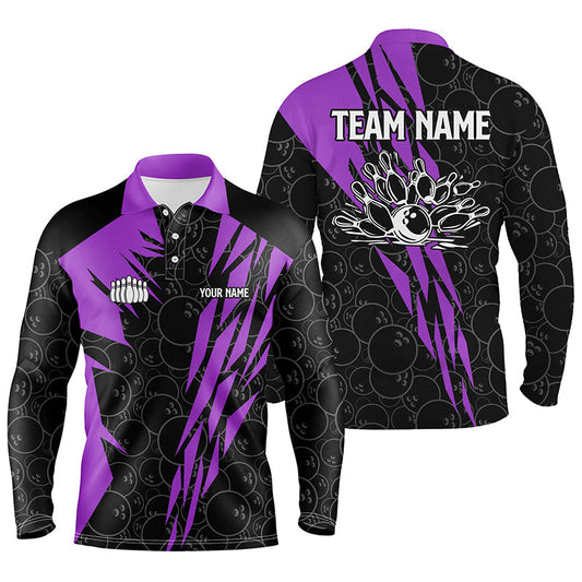 Maxcorners Bowling Strike Team League Multicolor Option Customized Name 3D Shirt