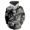 Maxcorners The Wolf Winter Camo Predators Hunting Customize Name 3D All Over Printed Shirts Personalized gifts LM2608