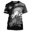 Maxcorners Black Crappie performance Fishing Shirts Custom Crappie Fishing Long Sleeve Tournament Fishing Shirts MT2108
