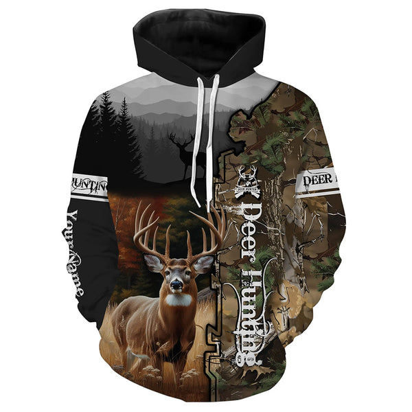 Maxcorners Deer hunting Customize Name 3D All Over Printed Shirts Personalized gift For Hunter Hunting Lovers LM2608
