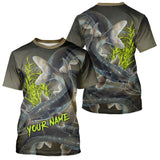 Maxcorners Personalized Catfish Fishing jerseys, Catfish scales long sleeve fishing shirts uv protection MT2108