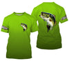 Maxcorners Customize Name Largemouth Bass Fishing 3D Shirts