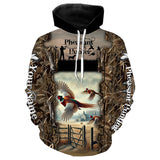 Maxcorners Pheasant Hunting Camo Customize Name 3D All Over Printed Shirts Personalized gift For Hunting Lovers LM2608