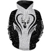 Maxcorners Deer tattoo shirt Custom Name 3D All Over Printed Shirt, leggings - hunting gift LM2608