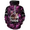 Maxcorners Deer hunting pink camo Custom Name 3D Full Printing hunting shirts, hunting apparel for deer hunter LM2608