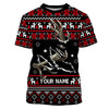 Maxcorners Funny Ugly Sweater pattern Deer shed Hunting Custom All over print Shirts, Christmas shirt for hunte LM2608