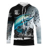 Maxcorners Chinook Salmon (King salmon) fishing scales Custom name Long sleeve, Long Sleeve Hooded LM0201