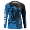 Maxcorners Largemouth Bass fishing UV protection Custom Long sleeve Fishing shirts, Blue Bass tournament jerseys LM0201