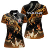 Maxcorners Tiger Bowling Polo, Quarter Zip shirts For Men custom bowling team jersey, bowling uniform LM2707