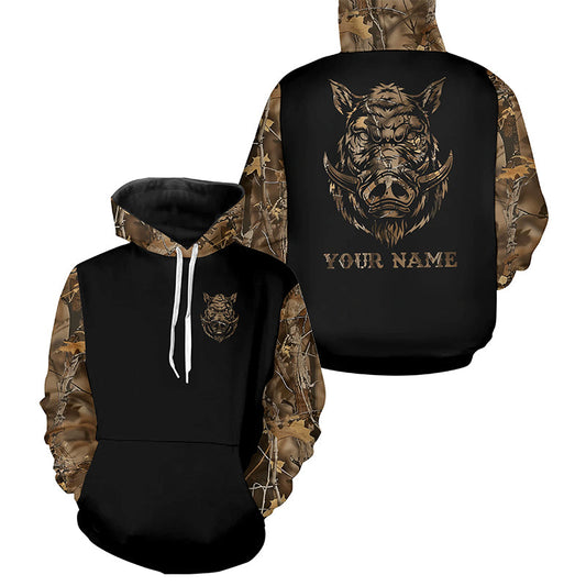 Maxcorners Wild Boar Hunting Camouflage all over print shirts personalized hunting gifts LM2608