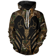 Maxcorners Bow Hunting Deer camouflage Custom Name all over print Shirts, Personalized Hunting Clothes for Men LM2608