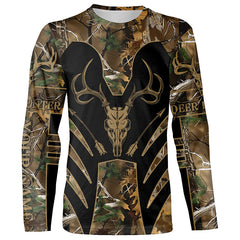 Maxcorners Bow Hunting Deer camouflage Custom Name all over print Shirts, Personalized Hunting Clothes for Men LM2608