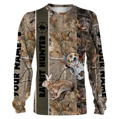 Maxcorners Rabbit Hunting With Beagles Customize Name 3D Shirts