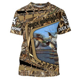 Maxcorners Duck Hunting Customize Name 3D Shirts