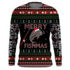 Maxcorners Ugly Fishing Christmas Mahi Mahi Fish Apparel, Merry Fishmas Custom Name Shirts, Christmas Gift for Fisherman LM0201