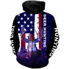 Maxcorners Custom Name Deer Hunting American Flag Camo Shirt 3D All Over Printed Clothes