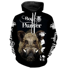 Maxcorners Boar hunting Custom Name 3D All over print shirts - Personalized gift for Men, Women and Kid  1 LM2608