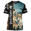 Maxcorners Duck Hunting Custom name all over print Shirts - Personalized Gifts for Duck Hunters LM2608