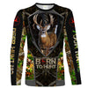 Maxcorners Born to Hunt Whitetail Deer Hunting Customize Name 3D Shirts