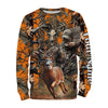 Maxcorners Deer Bow Hunting Orange Camouflage Custom Name Shirts, Personalized Deer Hunting