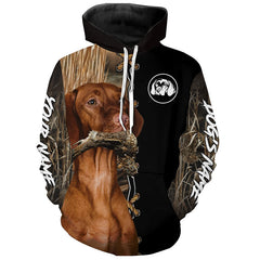 Maxcorners Vizsla Hunting Dog Custom Name Hoodie Shirt for Hunter  | Grouse