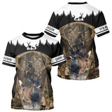 Maxcorners Whitetail Deer Hunting Season Shirt 3D Forest Scene Camo Best Hunting Gift For Hunters LM2608