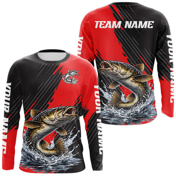 Maxcorners Catfish Fishing Long Sleeve Tournament Shirts, Personalized Catfish Fishing Jerseys LM1903