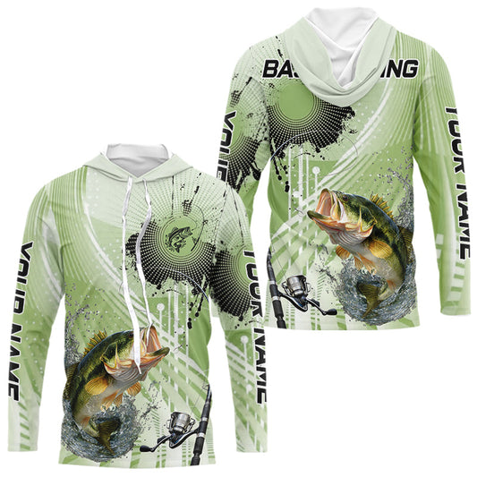 Maxcorners Largemouth Bass Fishing Customize Name All Over Printed Shirts Personalized Fishing Gift LM2512