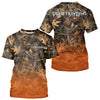 Maxcorners Fall Season Deer Hunting Shirt Custom Name Camo Clothes For Men Best Deer Hunting LM0409