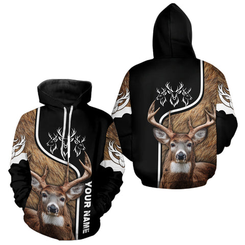 Maxcorners Whitetail Deer Hunting 3D All Over Print Shirts, Personalized Hunting Gifts For Deer Hunters LM0910