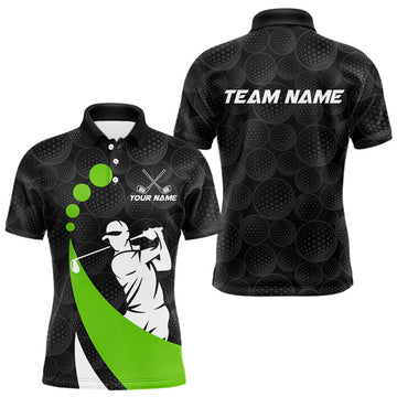 Maxcorners Custom Ball Golf Polo Shirt For Dad – Personalized Name & Team Design, Father’s Day Gift Idea LM0404