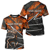 Maxcorners Deer Hunting Clothes 3D Orange Camo Black Custom Name Best Gifts For Deer Hunters LM2608
