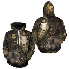 Maxcorners Custom Camo Forest 3D Animal Deer Hunting Shirt Best Hunting Clothes For Season LM0409