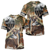 Maxcorners Whitetail Deer Hunting Shirt With Camouflage, Deer Hunter Custom Name, Hunting Gift LM0409