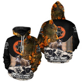 Maxcorners Camo Forest Hunting Animals Wild Boar 3D All Over Printed Shirt Custom Name & Hunting Gift LM1109
