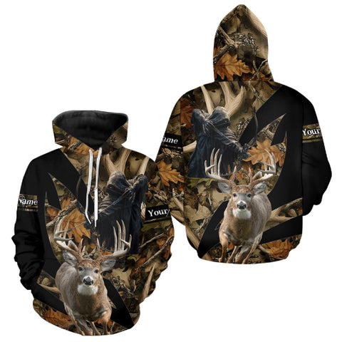 Maxcorners Custom Camo Deer Shed 3D Animal Deer Hunting Shirt Best Hunting Clothes For Season LM1610