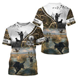 Maxcorners Custom Mallard Duck Hunting Camouflage 3D All Over Printing Shirts, Personalized Hunting Gifts LM1109