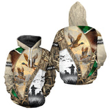 Maxcorners Custom Mallard Duck Hunting Camo 3D Printed Shirts, Personalized Duck Hunting Gifts LM1809