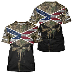 Maxcorners Camo Deer Hunting Shirts with US Flag, Personalized Deer Hunting Shirt, Hunting Gifts for Men LM0409